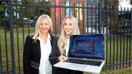 Mother and daughter Tina and Chantelle Ralevska launched Psyber, a start-up that educates schools about cybersecurity risks and how to avoid data breaches. Picture by Chris Lane